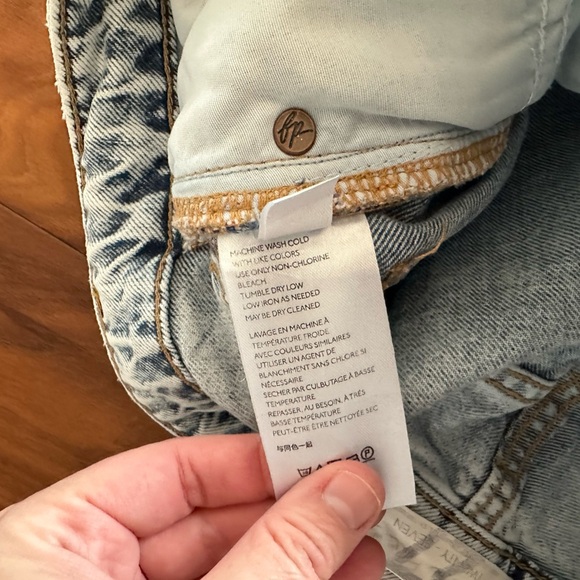 We The Free People My Own Lane Straight Leg Denim Jeans size 27 - Picture 7 of 7